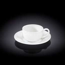 Чашка кофейная и блюдце 100мл WL-993002/AB