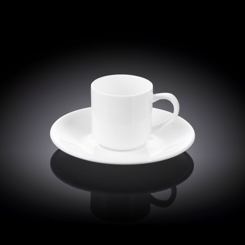 Набор из 6-ти кофейных чашек с блюдцами 90мл WL-993007/6C Wilmax