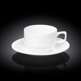 Чашка чайная и блюдце 220мл WL-993008/AB