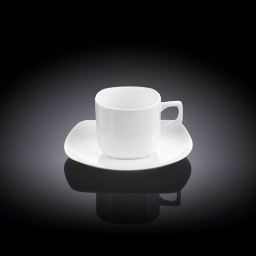 Набор из 2-х кофейных чашек с блюдцами 90мл WL-993041/2C Wilmax