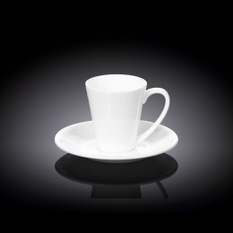 Чашка кофейная и блюдце 110мл WL-993054/AB