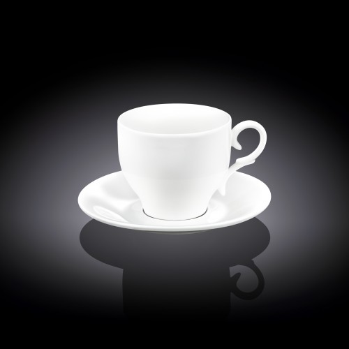 Чашка кофейная и блюдце 90мл WL-993103/AB Wilmax
