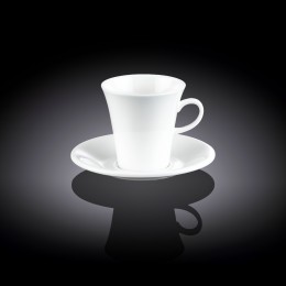 Чашка кофейная и блюдце 90мл WL-993108/AB