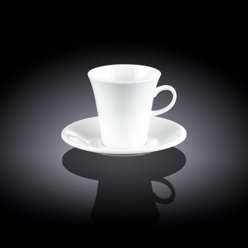 Чашка кофейная и блюдце 90мл WL-993108/AB Wilmax